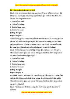 Trắc nghiệm Bài 2: Các chủ thể của nền kinh tế KTPL 10 Cánh diều