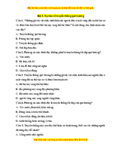 Bộ trắc nghiệm GDCD 7 Chân trời sáng tạo có đáp án