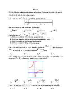 Đề thi Cuối kì 1 Toán 12 Kết nối tri thức (Đề 5)