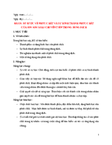 Giáo án Bài 20 Hóa học 12 Chân trời sáng tạo: Sơ lược về phức chất và sự hình thành phức chất của ion kim loại chuyển tiếp trong dung dịch