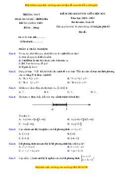 Bộ 7 đề thi giữa kì 1 Toán 10 Hà Nội có đáp án