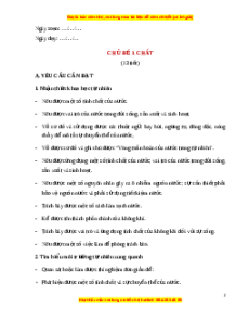Giáo án Bài 1 Khoa học lớp 4 (Cánh diều): Tính chất và vai trò của nước