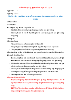 Giáo án Bài 36 Toán 8 Kết nối tri thức (năng lực số)