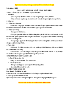 Giáo án Bài 9 Công nghệ 8 Cánh diều: Một số ngành nghề cơ khí phổ biến