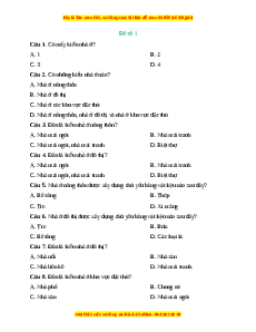 Đề thi giữa kì 2 Công nghệ 6 Cánh diều (Đề 1)