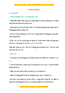 Tổng hợp lý thuyết Toán 10 Chân trời sáng tạo Chương 10