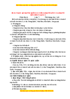 Giáo án Bài 8 Địa lí 7 Chân trời sáng tạo: Thực hành tìm hiểu các nền kinh tế lớn và kinh tế mới nổi ở châu Á
