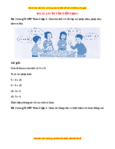 VBT Toán lớp 3 Bài 25 (Cánh diều): Luyện tập (tiếp theo)