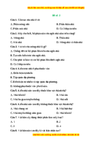 Đề thi giữa kì 1 Công nghệ 6 Chân trời sáng tạo (Đề 3)