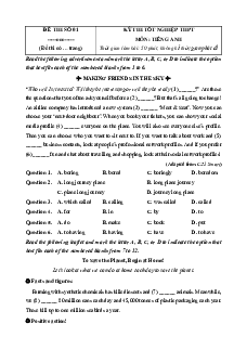 45 đề thi Tốt nghiệp Tiếng Anh năm 2026 (có lời giải)