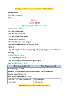 Giáo án Em làm được những gì?  Toán lớp 1 Chân trời sáng tạo