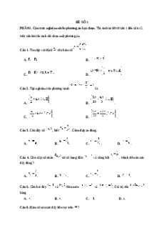 Đề thi cuối kì 1 Toán 11 Cánh diều Cấu trúc mới - Đề 1