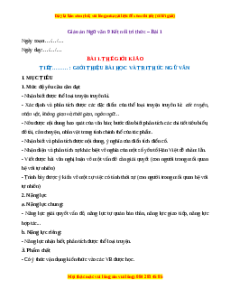 Giáo án Thế giới kì ảo (2024) Kết nối tri thức