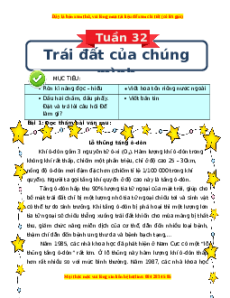 Bài tập cuối tuần Tiếng việt lớp 3 Tuần 32 Kết nối tri thức (có lời giải)