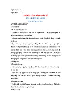 Giáo án Bài 1: Tiếng rao đêm Tiếng Việt lớp 5 Chân trời sáng tạo