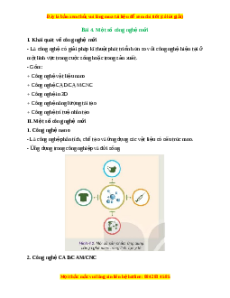 Lý thuyết Bài 4: Một số công nghệ mới