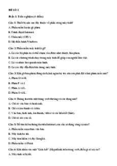 Bộ 7 đề thi giữa kì 1 Tin học lớp 4 Kết nối tri thức có đáp án