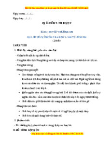 Giáo án Em yêu trường em Tiếng việt 2 Cánh diều