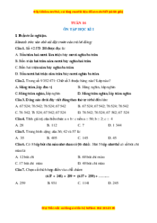 Bài tập cuối tuần Toán 4 Tuần 16 Chân trời sáng tạo (có lời giải)