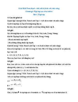 Giải sgk Toán 6 Kết nối tri thức