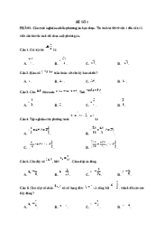 Đề thi cuối kì 1 Toán 11 Chân trời sáng tạo Cấu trúc mới - Đề 1