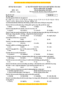 Đề Tốt nghiệp Hóa học 2024 theo đề tham khảo (Đề 8)