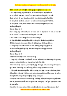 Trắc nghiệm Bài 1: Môn Địa lí với định hướng nghề nghiệp cho học sinh Địa lí 10 Cánh diều