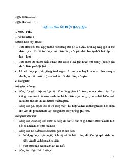 Giáo án Bài 11 Hóa học 12 Cánh Diều: Nguồn điện hoá học