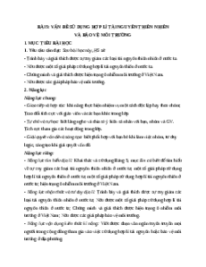 Giáo án Bài 5 Địa lí 12 Kết nối tri thức (2024): Vấn đề sử dụng hợp lí tài nguyên thiên nhiên