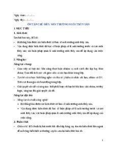 Giáo án Ôn tập chủ đề 5 Công nghệ 12 Cánh diều