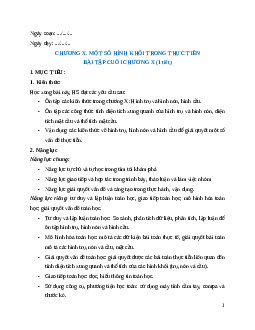 Giáo án Bài tập cuối chương 10 Toán 9 Kết nối tri thức