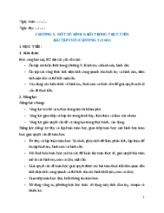Giáo án Bài tập cuối chương 10 Toán 9 Kết nối tri thức