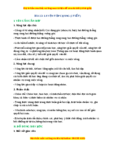 Giáo án Luyện tập chung Toán lớp 4 Cánh diều