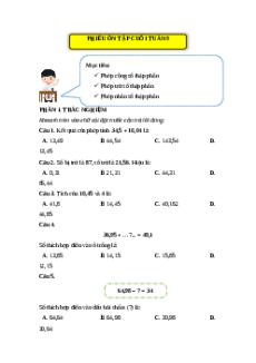 Bài tập cuối tuần Toán lớp 5 Kết nối tri thức Tuần 9