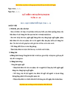 Giáo án Khu vườn tuổi thơ Tiếng việt 2 Chân trời sáng tạo