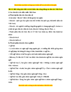 Lý thuyết Lịch sử 10 Kết nối tri thức Bài 13: Đời sống vật chất và tinh thần của cộng đồng các dân tộc Việt Nam