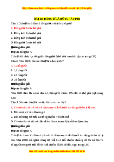 Trắc nghiệm Địa lí 7 Bài 10 Chân trời sáng tạo: Dân cư, xã hội châu Phi