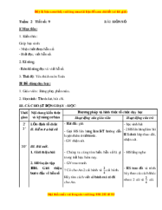 Giáo án Bài 9 Toán lớp 5: Hỗn số