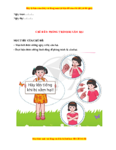 Giáo án Tuần 33 HĐTN lớp 4 Cánh diều