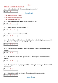 Trắc nghiệm Sinh học 12 Đúng-Sai, Trả lời ngắn (cả 3 sách)