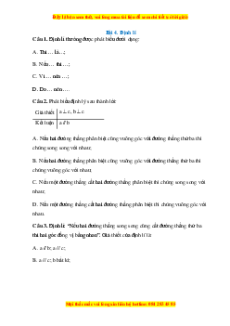 Trắc nghiệm Định lí Toán 7 Cánh diều