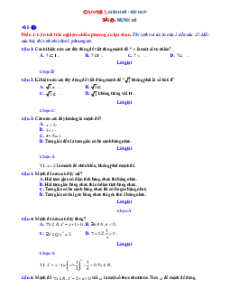 Đề kiểm tra Toán 10 theo bài học chương trình mới (cả ba sách)