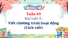 Giáo án Powerpoint Viết: Viết chương trình hoạt động Tiếng Việt lớp 5 Cánh diều
