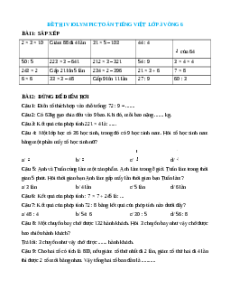 Đề thi Violympic Toán lớp 3 Vòng 6 có lời giải