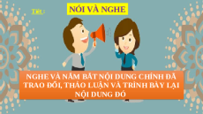 Giáo án Powerpoint Nghe và nắm bắt nội dung chính đã trao đổi, thảo luận và trình bày lại nội dung đó Ngữ văn 8 Chân trời sáng tạo