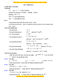 Chuyên đề Phép chia Toán lớp 4 nâng cao