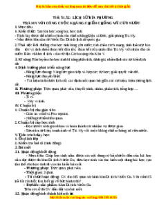 Giáo án Lịch sử 9: Lịch sử địa phương
