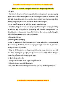 Lý thuyết GDQP 10 Kết nối tri thức Bài 11: Các tư thế, động tác cơ bản vận động trong chiến đấu