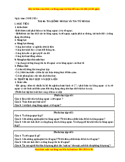 Giáo án Vật lí 12 Bài 27: Tia hồng ngoại và tia tử ngoại