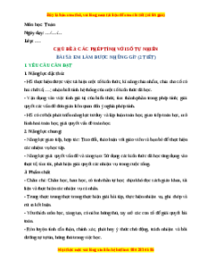 Giáo án Em làm được những gì? Toán lớp 4 Chân trời sáng tạo